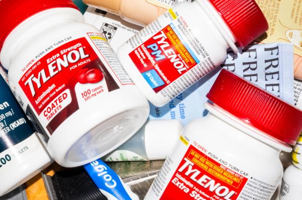 Tylenol is pictured in New York, Tuesday. (EPA-Yonhap)
