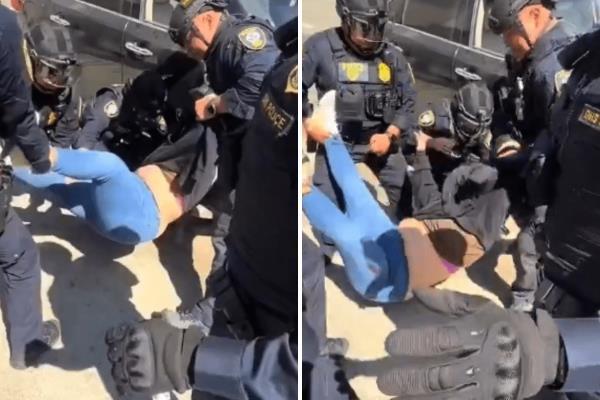 视频曝光：移民局执法粗暴，当街撕扯女子衣物引众怒！